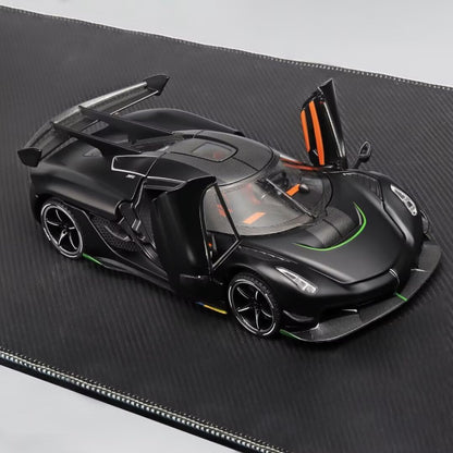 Black Koenigsegg Jesko Attack 1:24 Scale Collectible Model