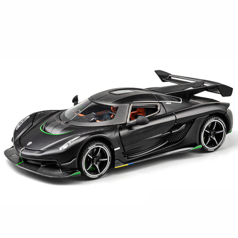 Black Koenigsegg Jesko Attack 1:24 Scale Collectible Model