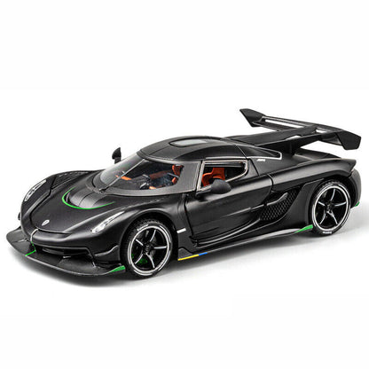 Black Koenigsegg Jesko Attack 1:24 Scale Collectible Model