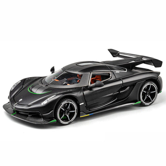 Black Koenigsegg Jesko Attack 1:24 Scale Collectible Model