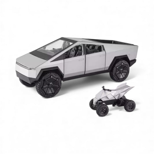 Tesla Cybertruck & CyberQuad 1:24 Scale Collectible Model