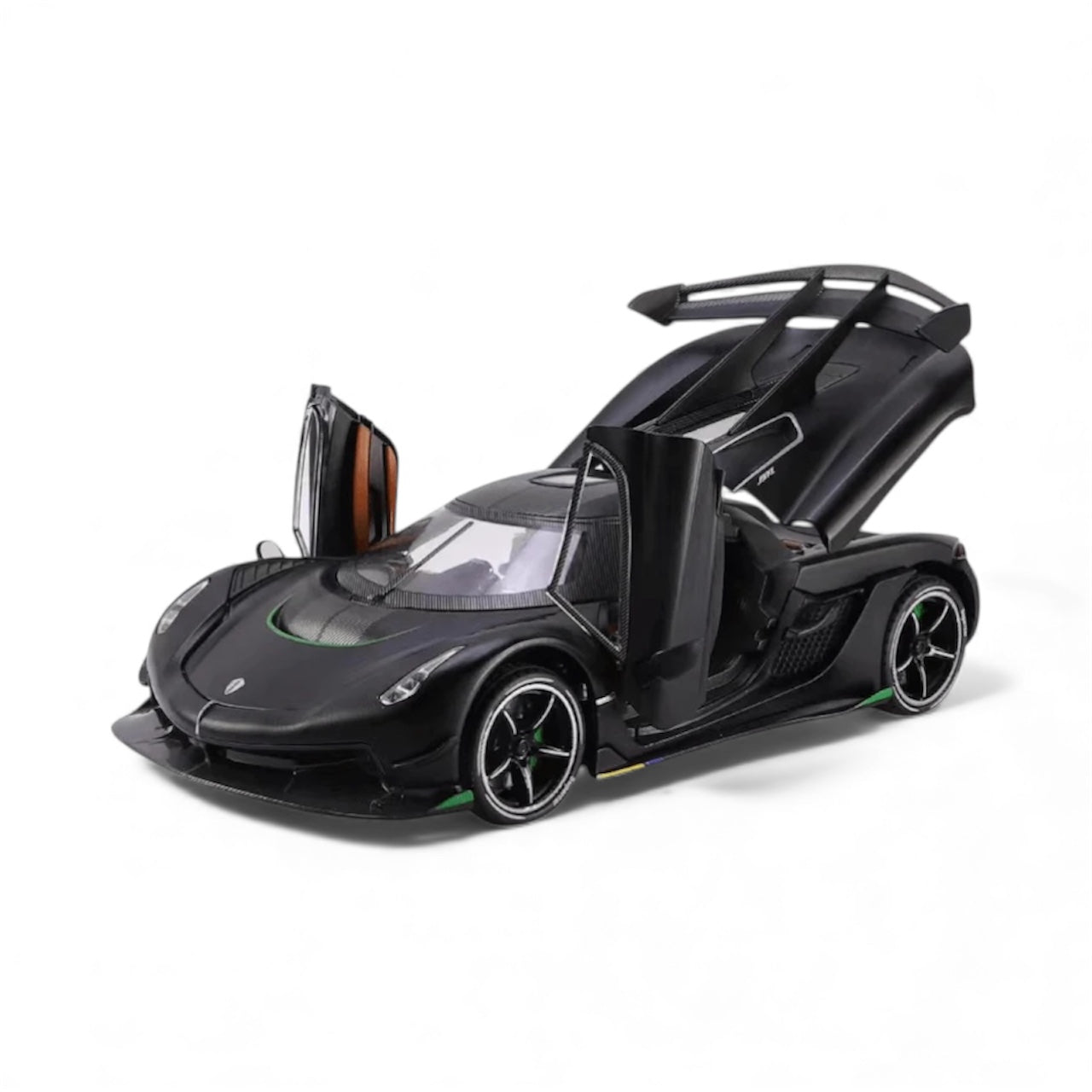 Black Koenigsegg Jesko Attack 1:24 Scale Collectible Model