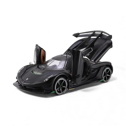 Black Koenigsegg Jesko Attack 1:24 Scale Collectible Model