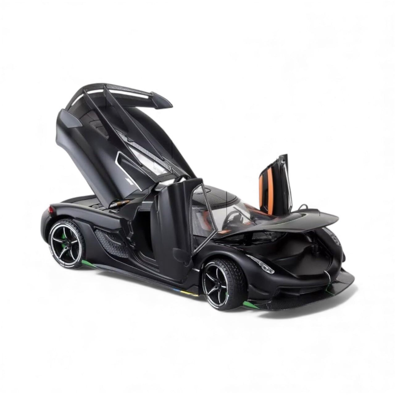 Black Koenigsegg Jesko Attack 1:24 Scale Collectible Model